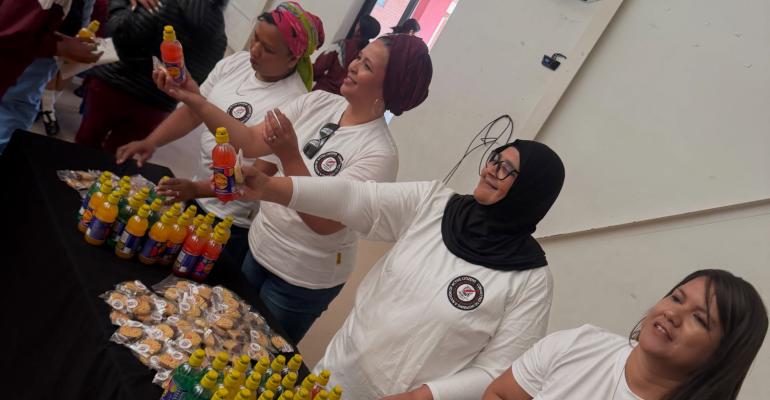 Sanitary towels handover